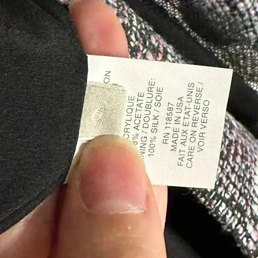 Jason Wu Tweed Pattern Jacket Size 6 - image 7